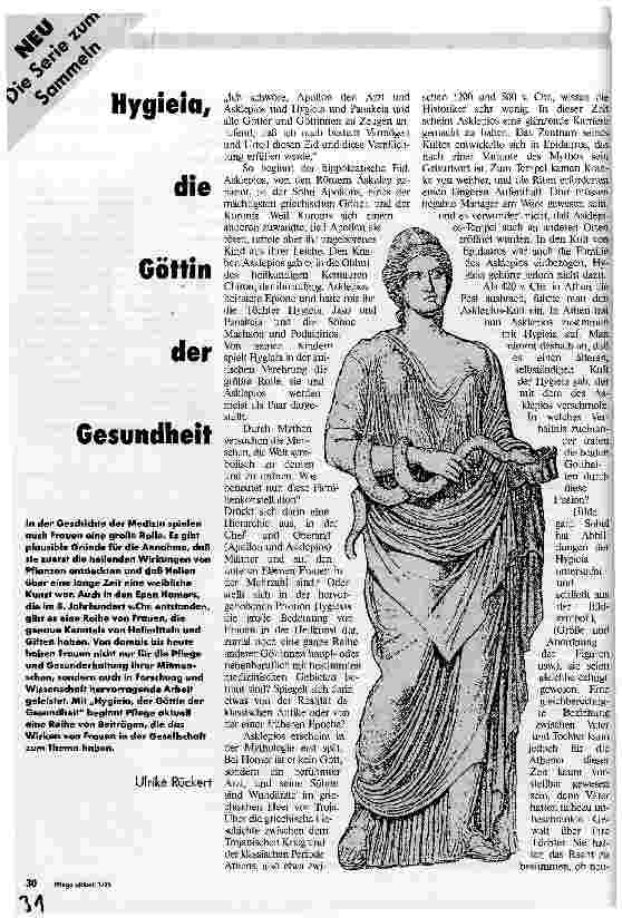 Vorschauseite 1: Hygieia, die Göttin der Gesundheit