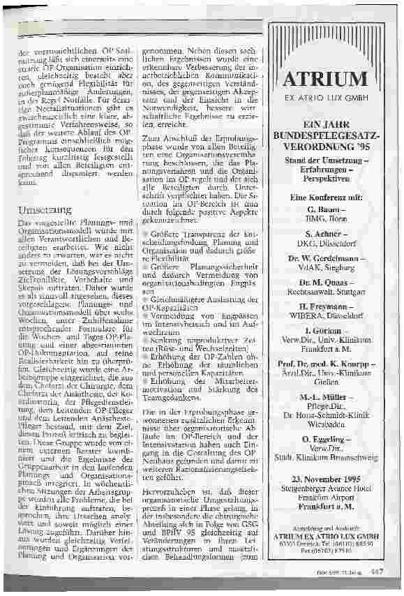 Vorschauseite 4: OP-Organisation: Verbesserung durch abgestimmte Planungsund Ablaufprozesse