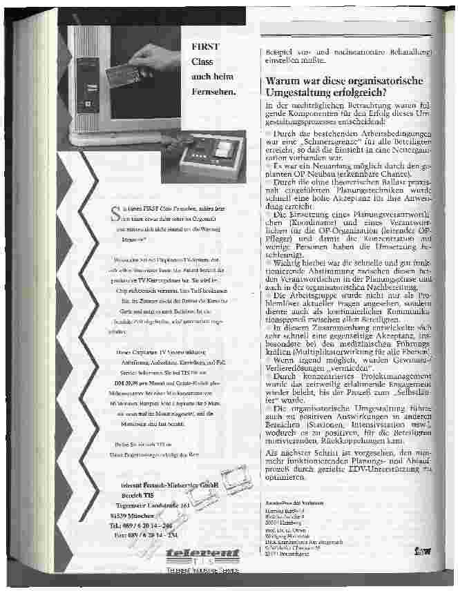 Vorschauseite 5: OP-Organisation: Verbesserung durch abgestimmte Planungsund Ablaufprozesse
