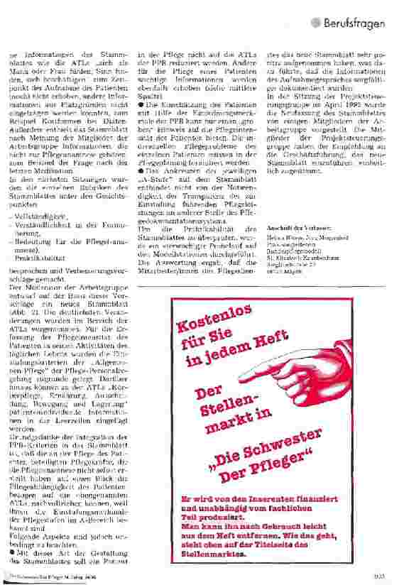 Vorschauseite 6: Bundespflegemodell. .. es tut sich was Arbeitsgruppen und deren erste Ergebnisse