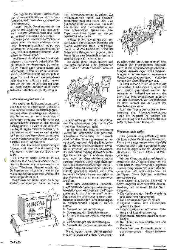 Vorschauseite 4: Öffentlichkeitsarbeit in einem Altenheime
