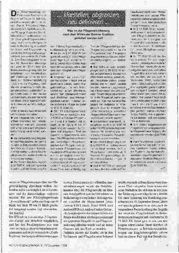 Vorschauseite 2: Die Angst vor der Finanzlücke Pflegeversicherung
