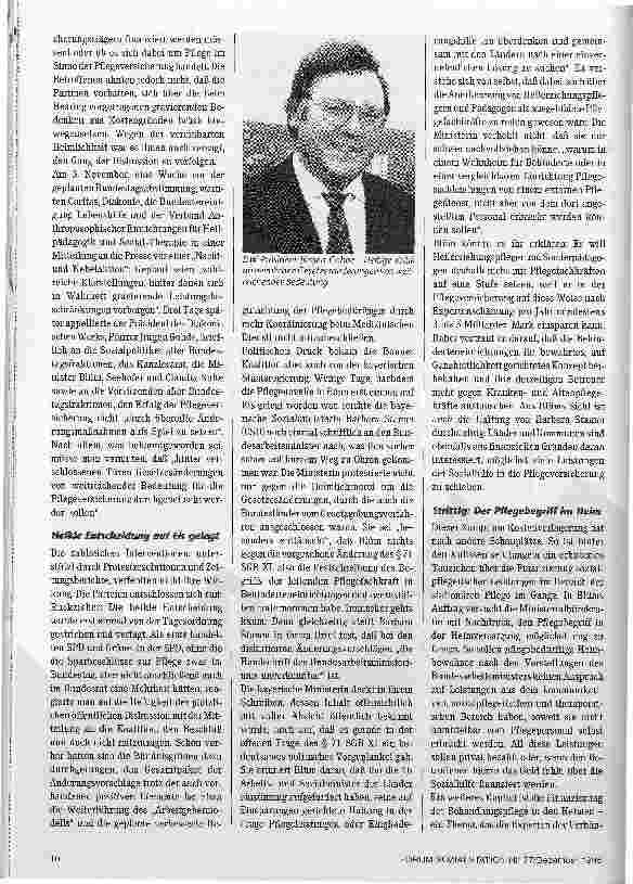 Vorschauseite 3: Die Angst vor der Finanzlücke Pflegeversicherung