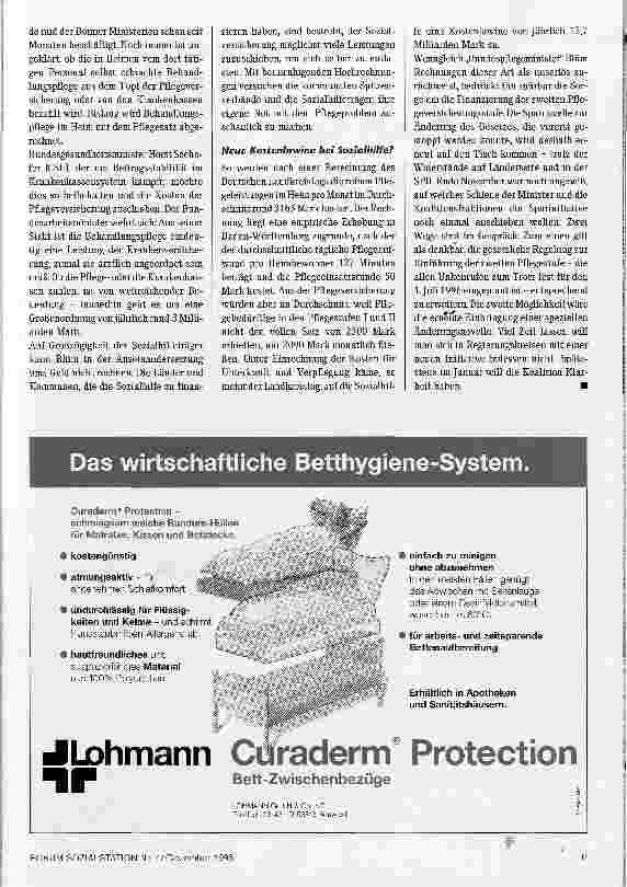 Vorschauseite 4: Die Angst vor der Finanzlücke Pflegeversicherung