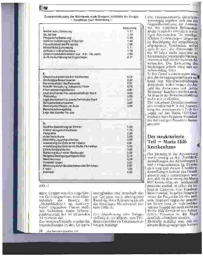 Vorschauseite 3: Die Befragung als Instrument des Marketing Erfahrungen aus dem Krankenhaus Maria Hilf - 2. Teil