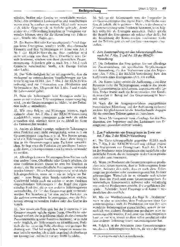 Vorschauseite 5: Registrierung, Bewertung, Zulassung und Beschränkung chemischer Stoffe (REACH)