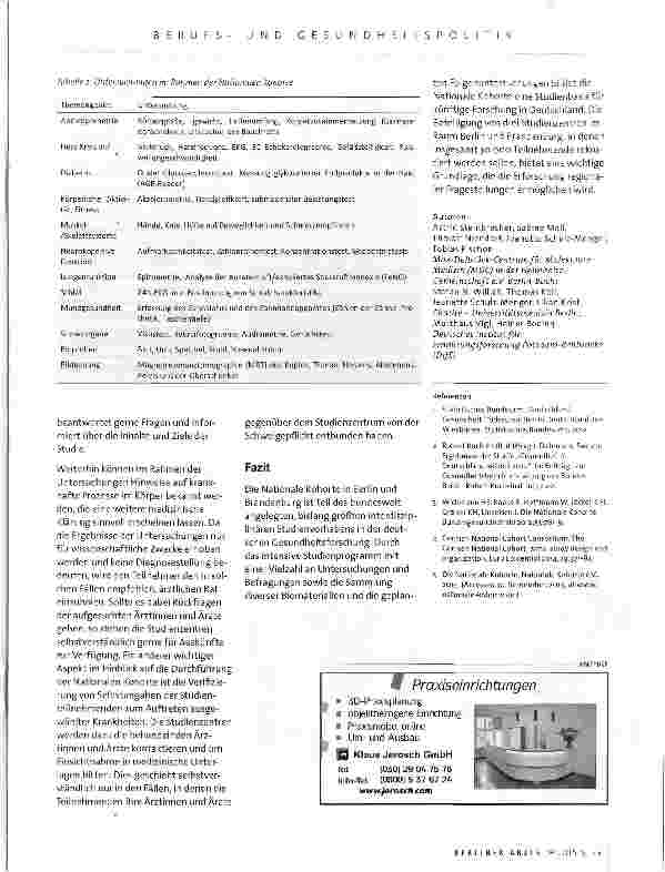 Vorschauseite 3: Gemeinsam forschen für eine gesündere Zukunft