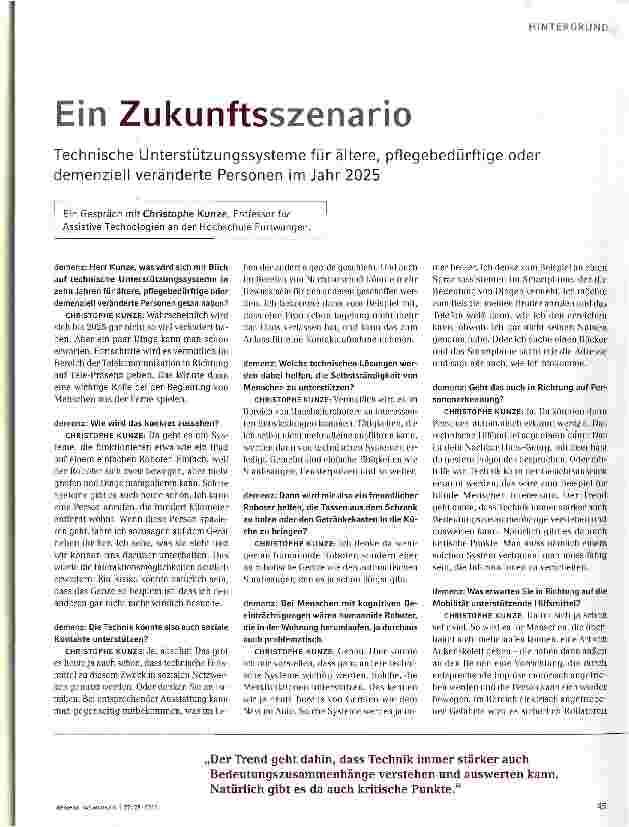 Vorschauseite 1: Ein Zukunftsszenario
