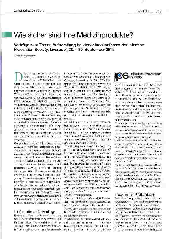 Vorschauseite 1: Wie sicher sind Ihre Medizinprodukte?