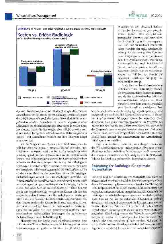 Vorschauseite 3: Wirtschaftlichkeit der Radiologie aus der Perspektive des Krankenhaus-managements