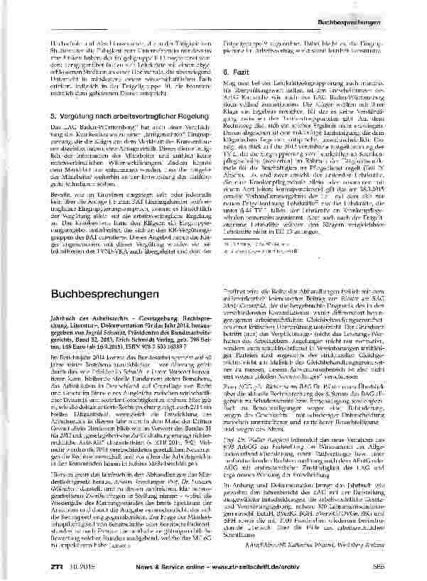 Vorschauseite 5: Eingruppierung von Lehrkräften an Krankenpflegeschulen im Anwendungsbereich des TVöD-VKA