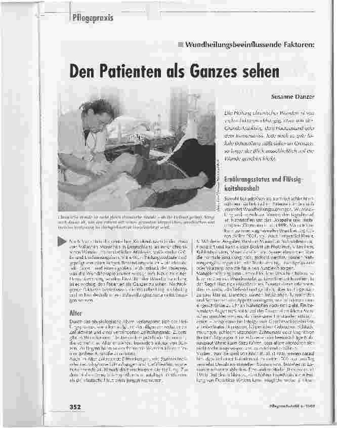 Vorschauseite 1: Den Patienten als Ganzes sehenWundheilungsbeeinflussende Faktoren: