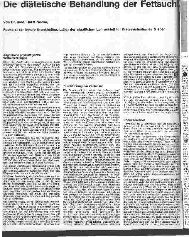 Vorschauseite 1: Die diätetische Behandlung der Fettsucht