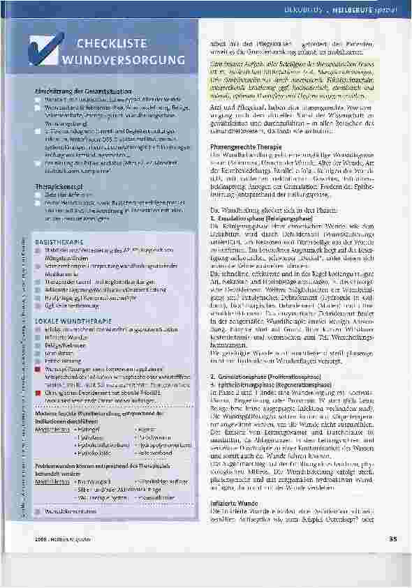 Vorschauseite 2: Grundsätze der Wundtherapie