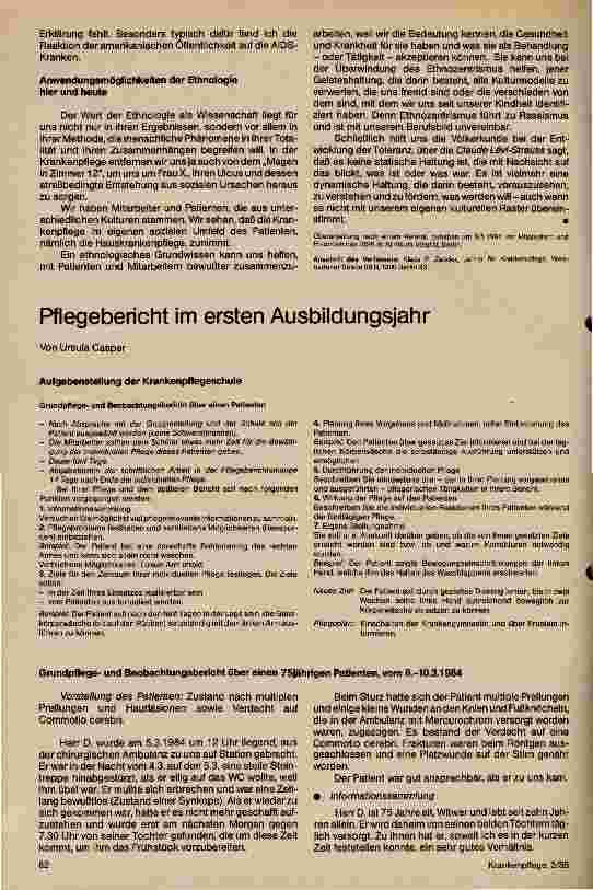 Vorschauseite 3: Krankenpflege und Völkerkunde