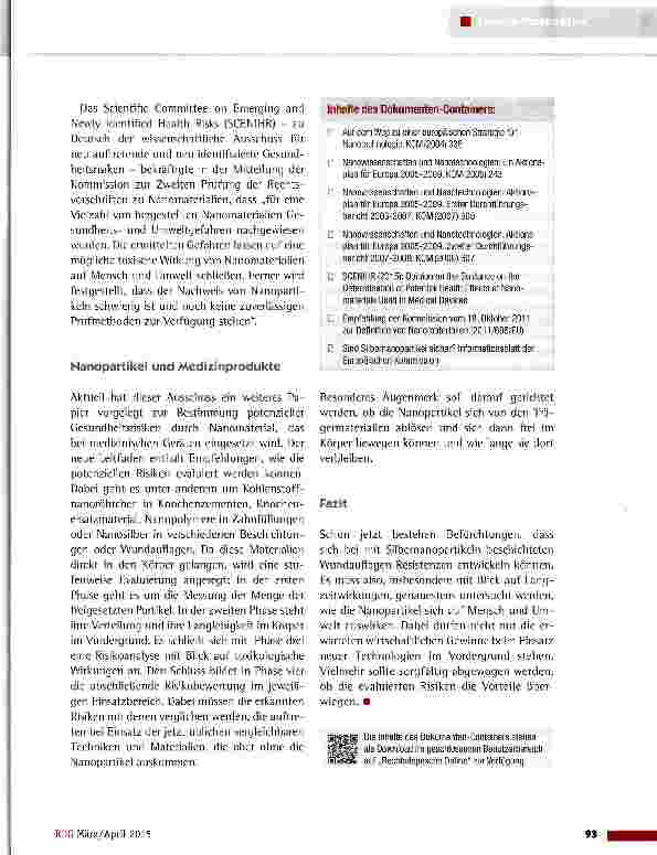 Vorschauseite 2: Nanopartikel: Kleine Teilchen, große Wirkung