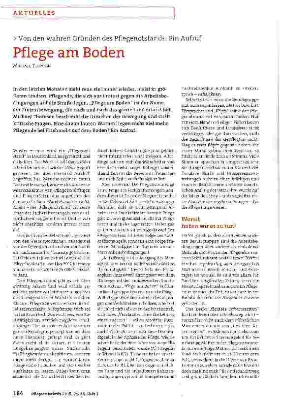 Vorschauseite 1: Pflege am Boden
