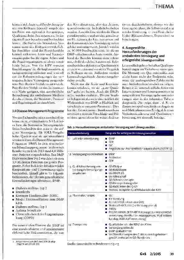 Vorschauseite 6: Qualitätsförderung und Qualitätssicherung in der ambulanten Versorgung