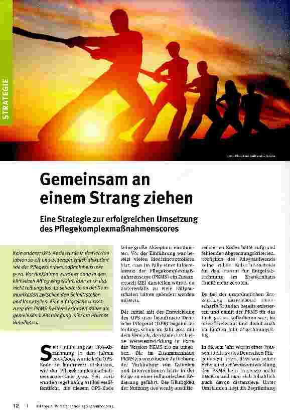 Vorschauseite 1: Gemeinsam an einem Strang ziehen