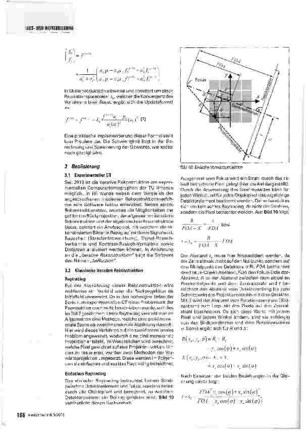 Vorschauseite 5: Experimenteller Computertomo graph für Lehre und Forschung Teil 8: aterative Rekonstruktionsverfahren zur Dosisminimierung