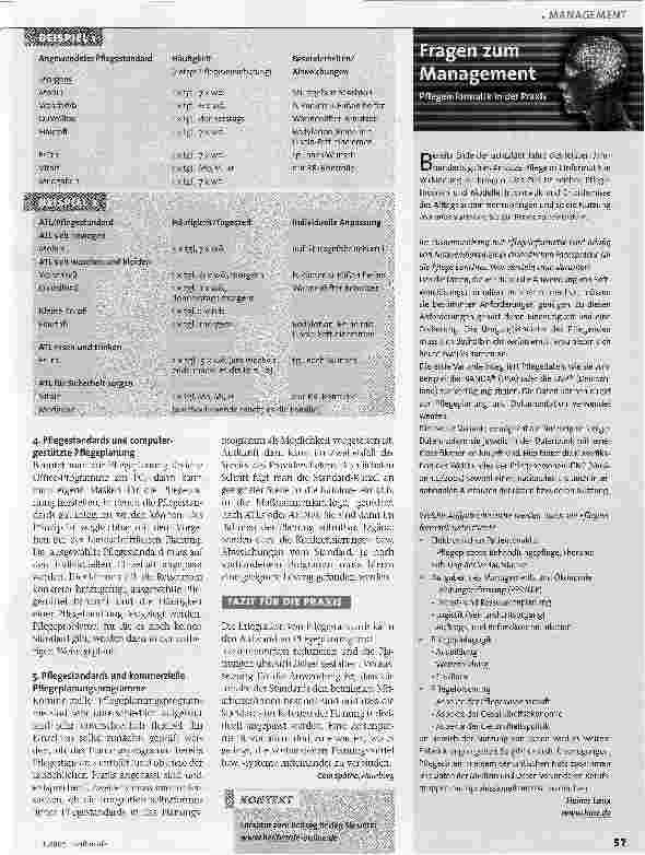 Vorschauseite 2: Pflegeplanung mit Standards