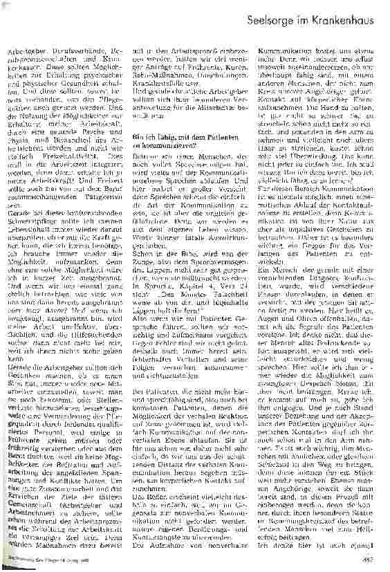 Vorschauseite 4: Von der Aufgabe, christlich zu pflegen