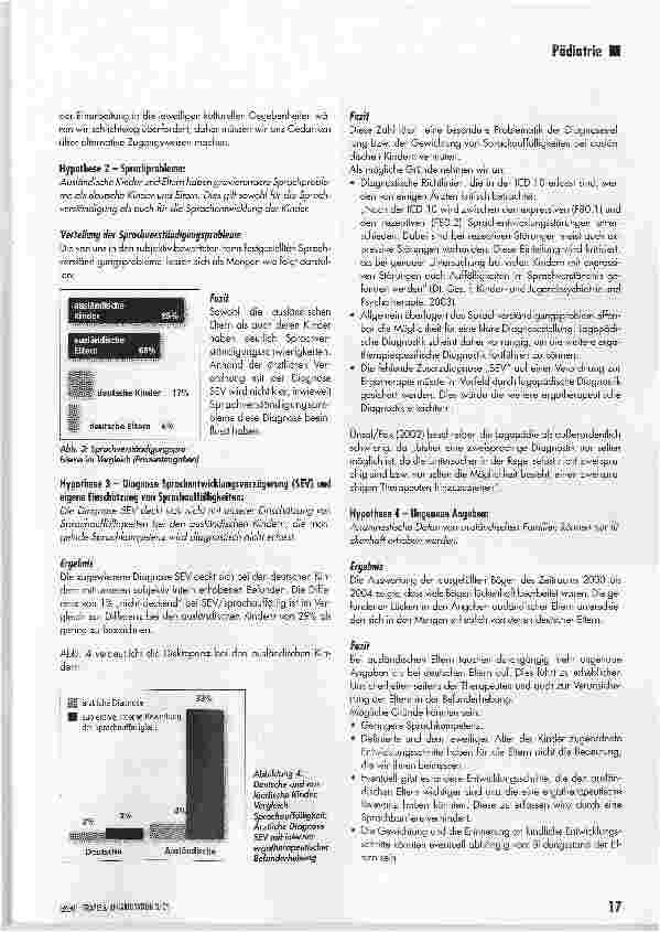 Vorschauseite 5: Zuwanderungsland Deutschland. Vergleich von Anamnesedaten zwischen deutschen und ausländischen Familien*