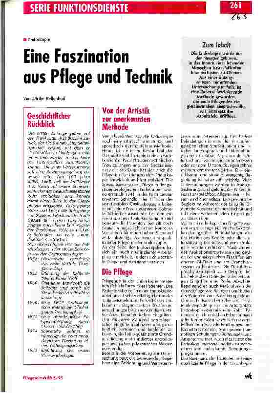 Vorschauseite 1: Eine Faszination aus Pflege und Technik