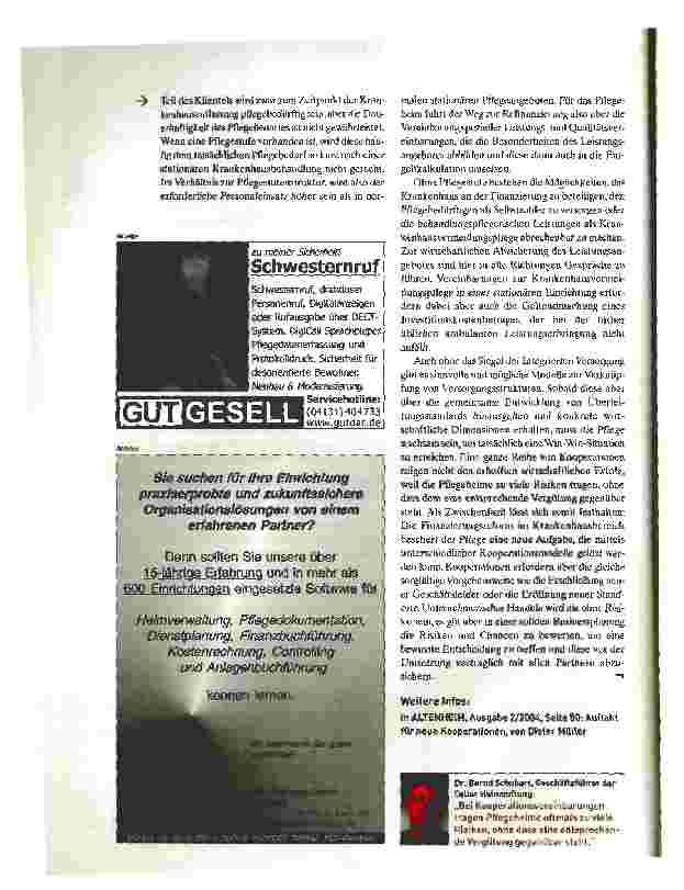 Vorschauseite 3: Kooperationen mit KlinikenDetailfragen klären