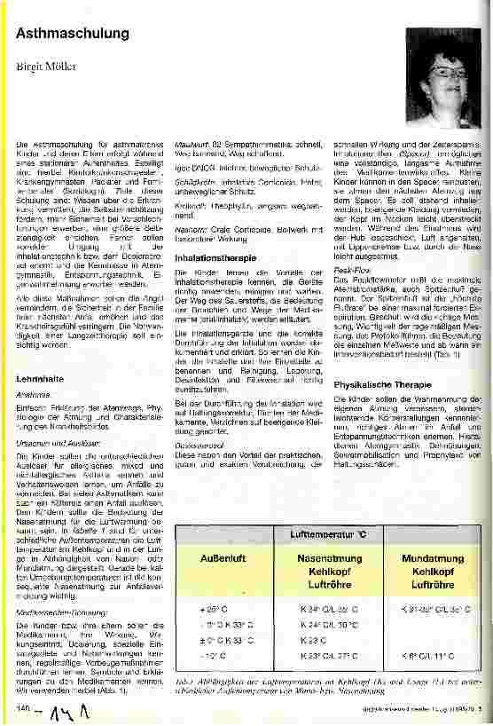 Vorschauseite 1: Asthmaschulung