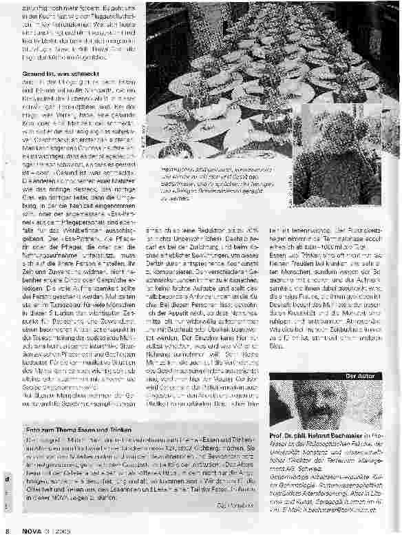 Vorschauseite 3: Das inszenierte Mahl. Essen und Trinken im Alltag von Heim und Pflege