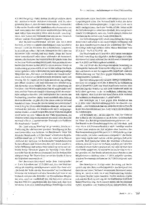 Vorschauseite 2: Anforderungen an einen Wahl-Vorschlag