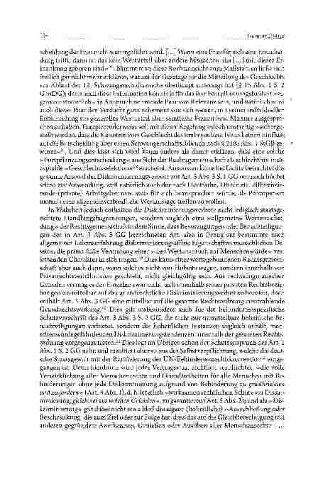 Vorschauseite 6: Zur vernachlässigten Schutzpflicht der Rechtsordnung gegenüber ungeborenen »Behinderten«