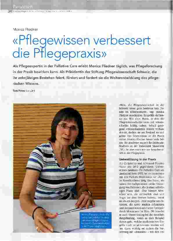 Vorschauseite 1: Pflegewissen verbessert die Pflegepraxis