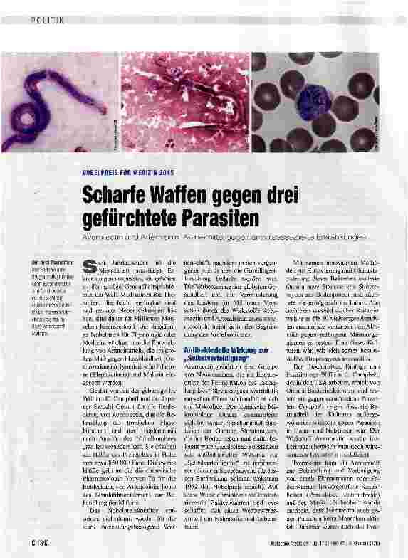 Vorschauseite 1: Scharfe Waffen gegen drei gefürchtete Parasiten
