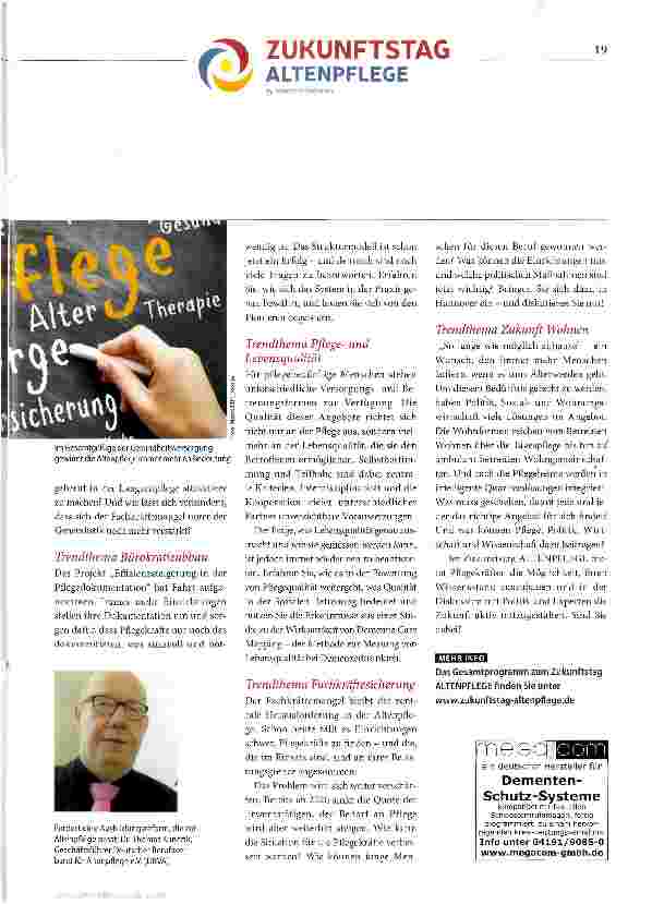 Vorschauseite 2: Drei starke Tage für die Pflege