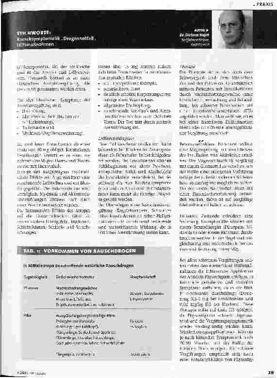 Vorschauseite 2: Intoxikationen mit Naturdrogen