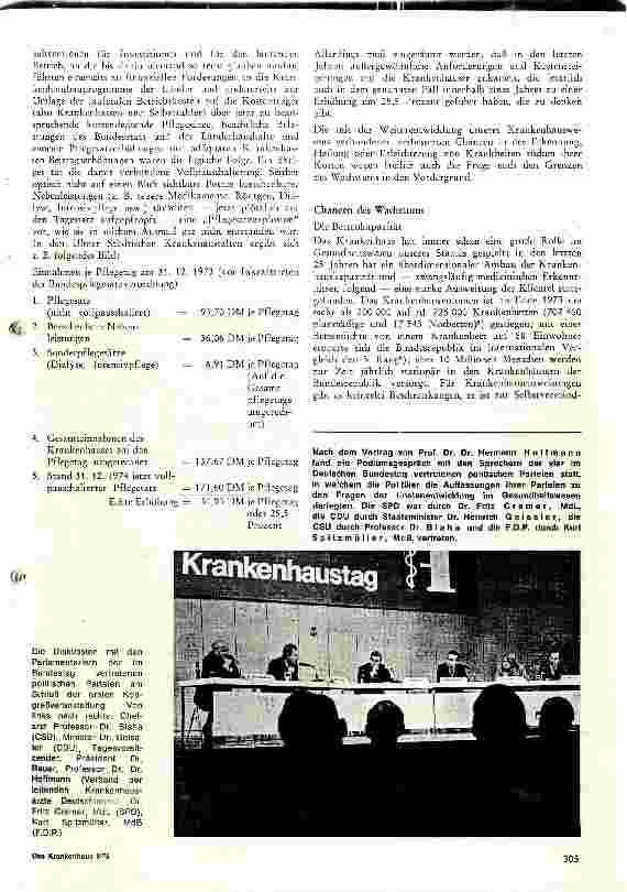 Vorschauseite 2: Die Rolle des Krankenhaus - Chancen u. Grenzen seines Wachstums