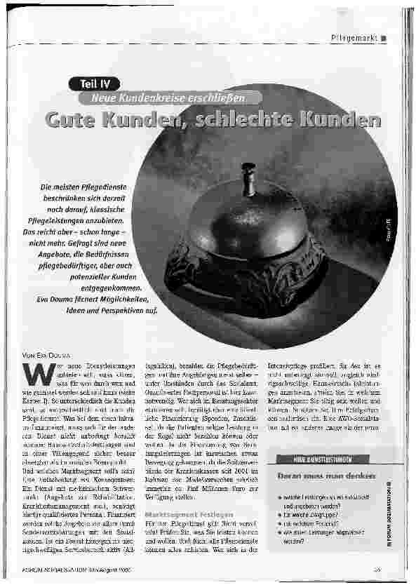 Vorschauseite 1: Gute Kunden, Schlechte Kunden