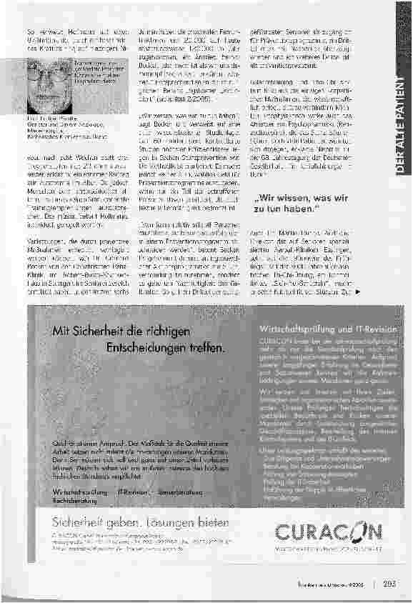 Vorschauseite 4: Mit wenig Aufwand viel erreichen. Schenkelhalsfraktur:Zu viele Patienten werden pflegebedürftig