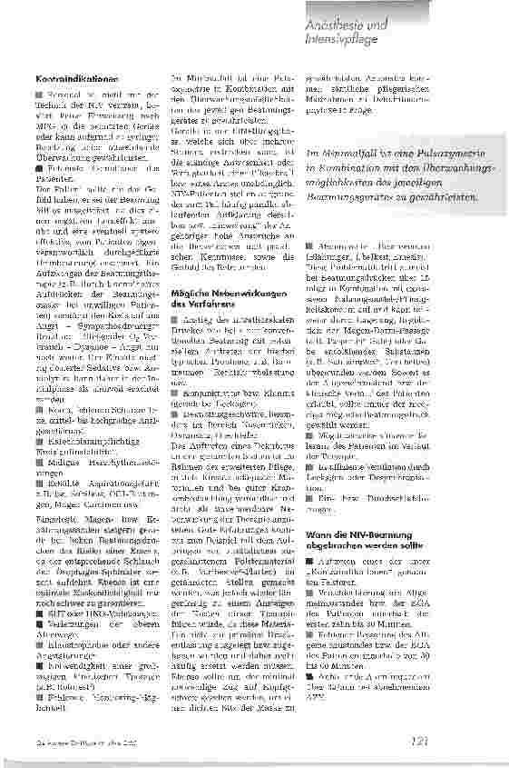 Vorschauseite 2: Die nicht-invasive Beatmung. Eine wieder entdeckte Beatmungstechnik findet zunehmenden Einsatz in der Intensivmedizin