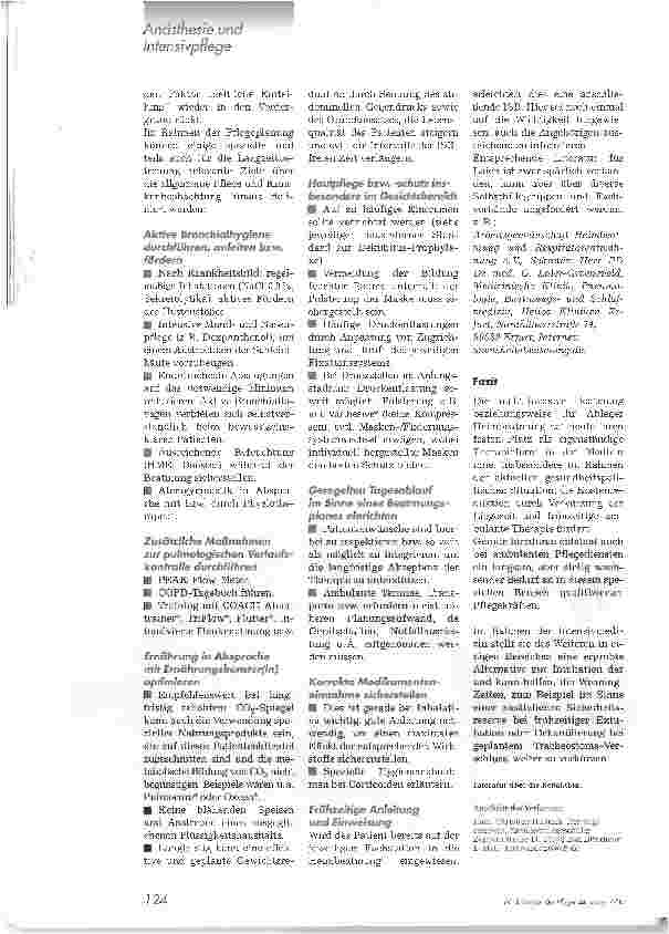 Vorschauseite 5: Die nicht-invasive Beatmung. Eine wieder entdeckte Beatmungstechnik findet zunehmenden Einsatz in der Intensivmedizin