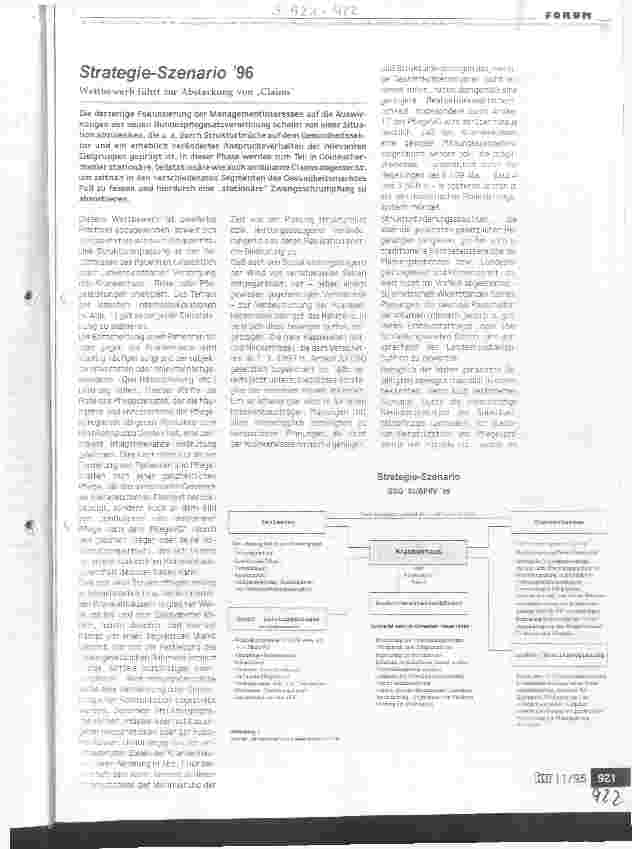Vorschauseite 1: Strategie-Szenario 96 Wettbewerb führt zur Absteckung von Claims