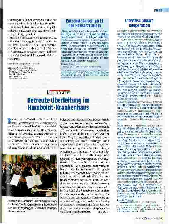 Vorschauseite 2: Die Sozialvisite Kooperation an der Schnittstelle