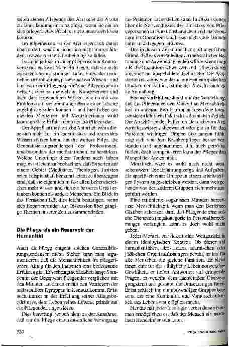 Vorschauseite 6: Zum moralischen Handeln in der Pflege Drittes Internationales Osnabrücker Symposium Pflegewissenschaft 17./18. November 1994