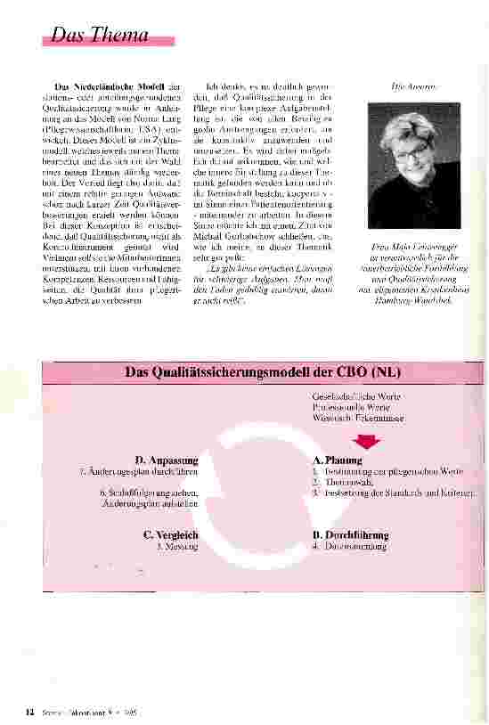 Vorschauseite 5: Wer zu spät kommt ... Qualitätssicherung in der Krankenpflege