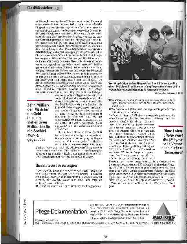 Vorschauseite 3: Es geht um die Pflegebedürftigen Qualitätssicherung in der Pflege durch Angehörige