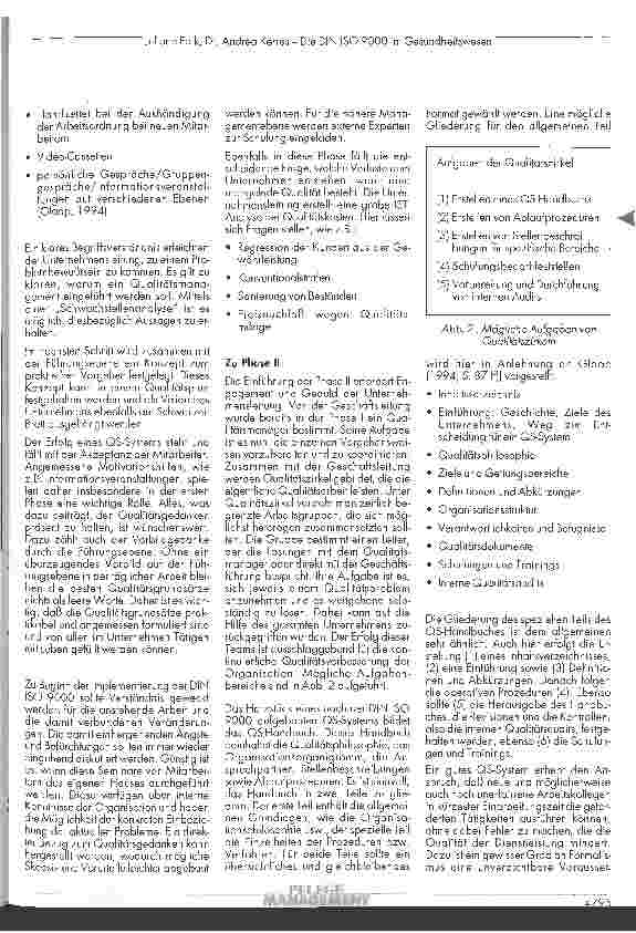 Vorschauseite 4: Die DIN ISO 9000 im Gesundheitswesen