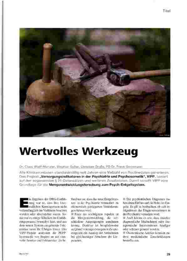 Vorschauseite 1: Wertvolles Werkzeug