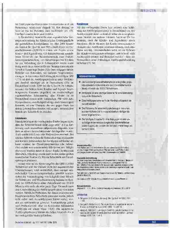 Vorschauseite 6: Amblyopieprävalenz in Deutschland